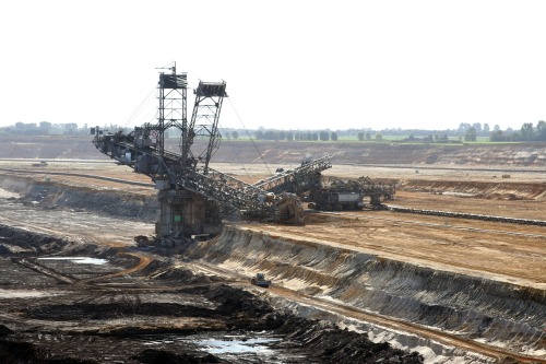 Open pit brown coal extraction has a devastating impact on the natural landscape